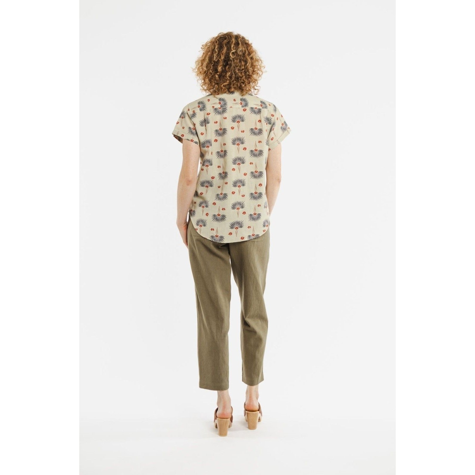 Bridge & Burn The Bea Shirt Top Short Sleeve Buttondown Printed Xxl Nwt 282861 — image 7 of 8